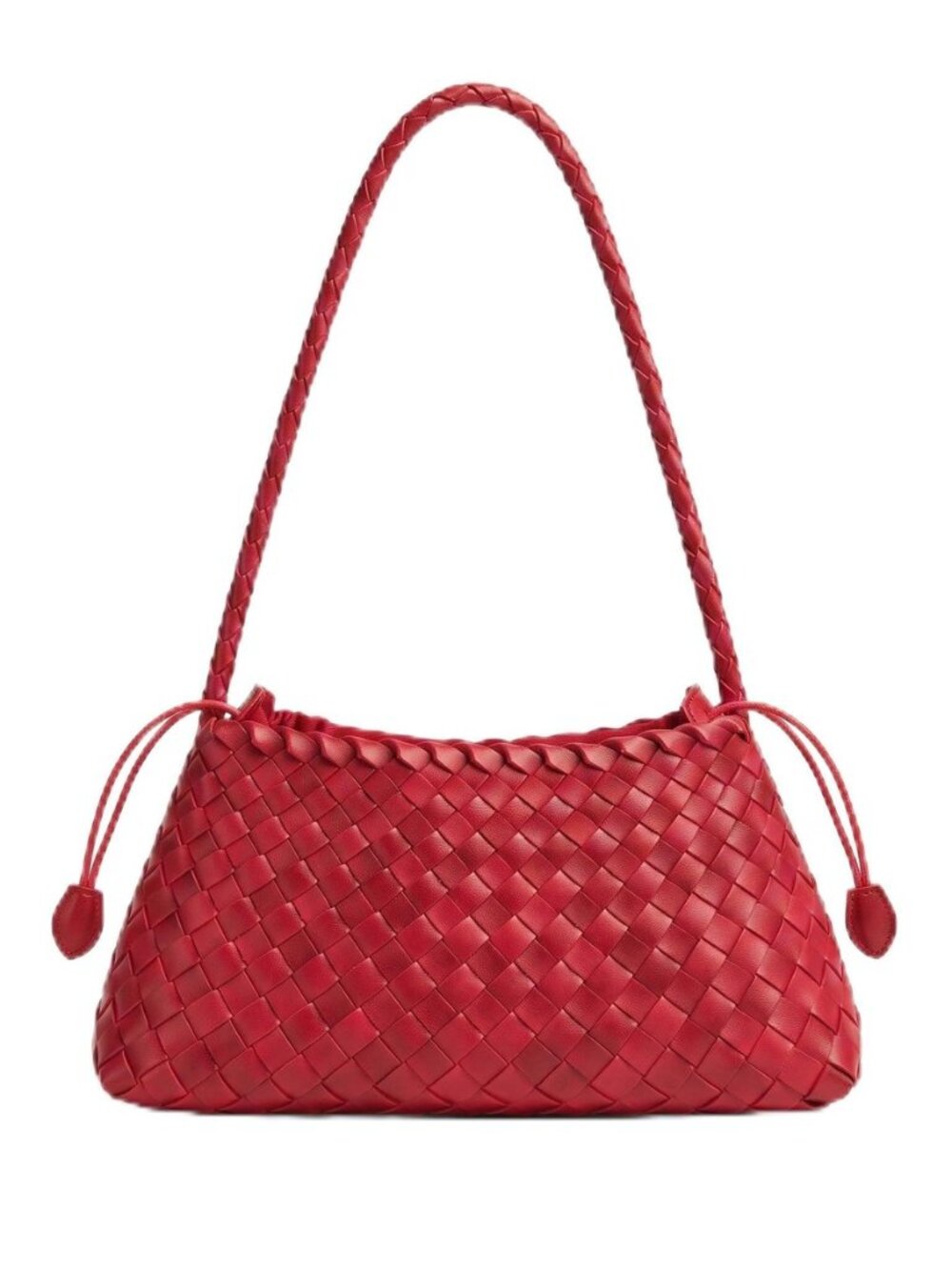 Woven Purse for Women, Faux Leather Woven Shoulder Bag and Hobo Tote